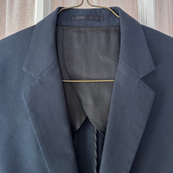Men's Steven Alan Dark Navy Cotton Blazer - Size 38 - Picture 3 of 7